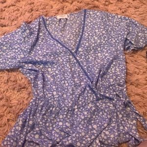 Floral Silky Medium Blouse